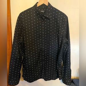 Express large beautiful dress shirt. Versatile casual/to fine dinning, $25